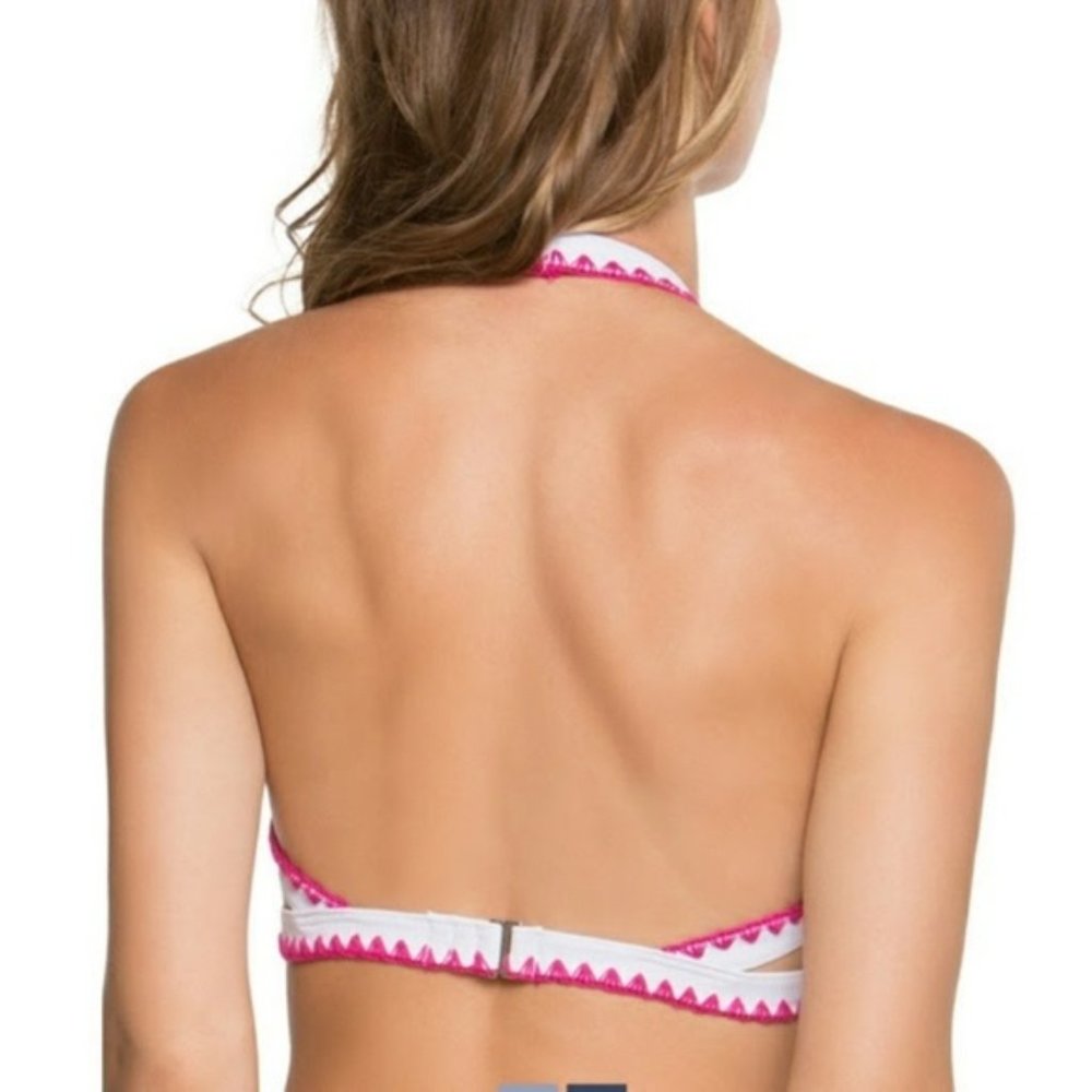NWT Betsey Johnson Tropical Halter Swim Top - Picture 2 of 4